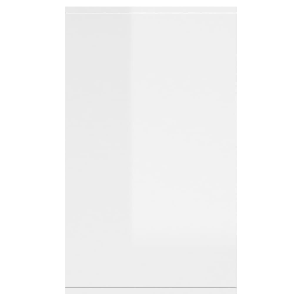 vidaXL Komoda, biała, wysoki połysk, 135 x 41 x 75 cm, płyta wiórowa