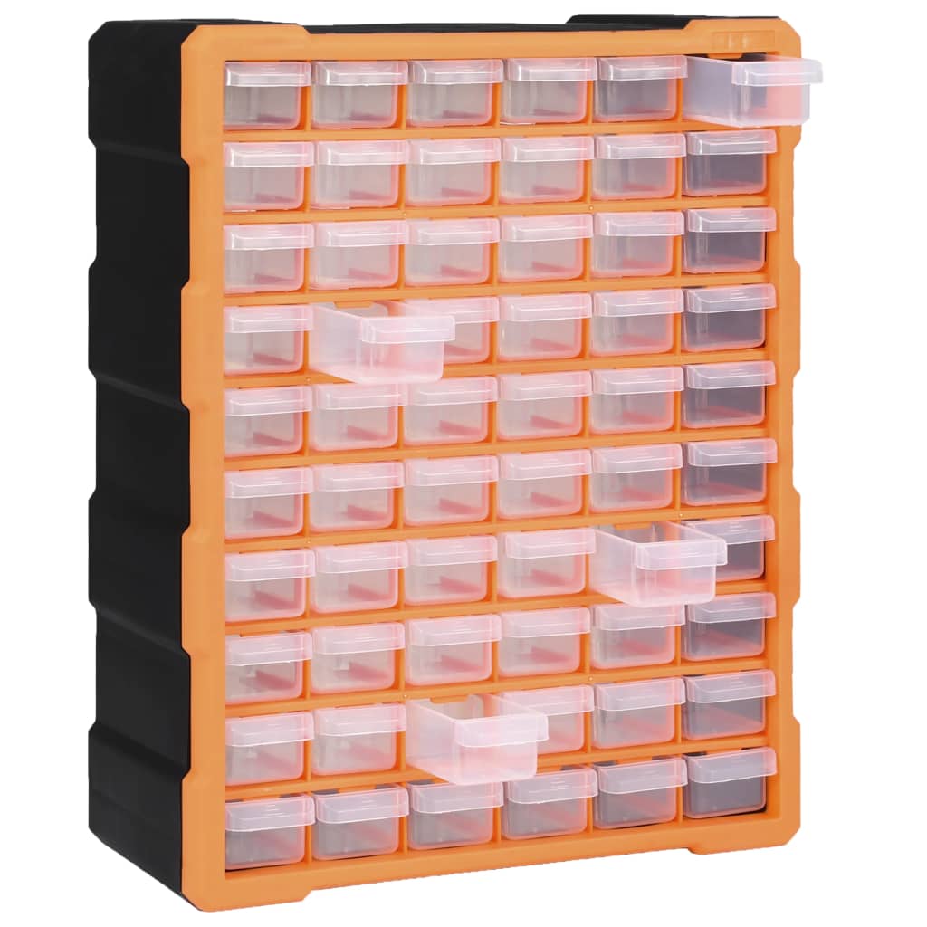 vidaXL Organizer z 60 szufladkami, 38x16x47,5 cm
