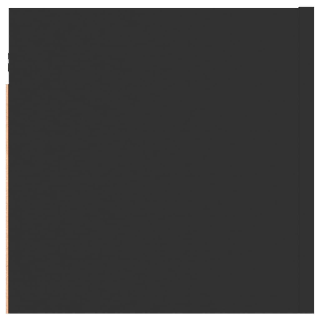 vidaXL Szafka nocna, czarna, 30,5x30x30 cm, płyta wiórowa
