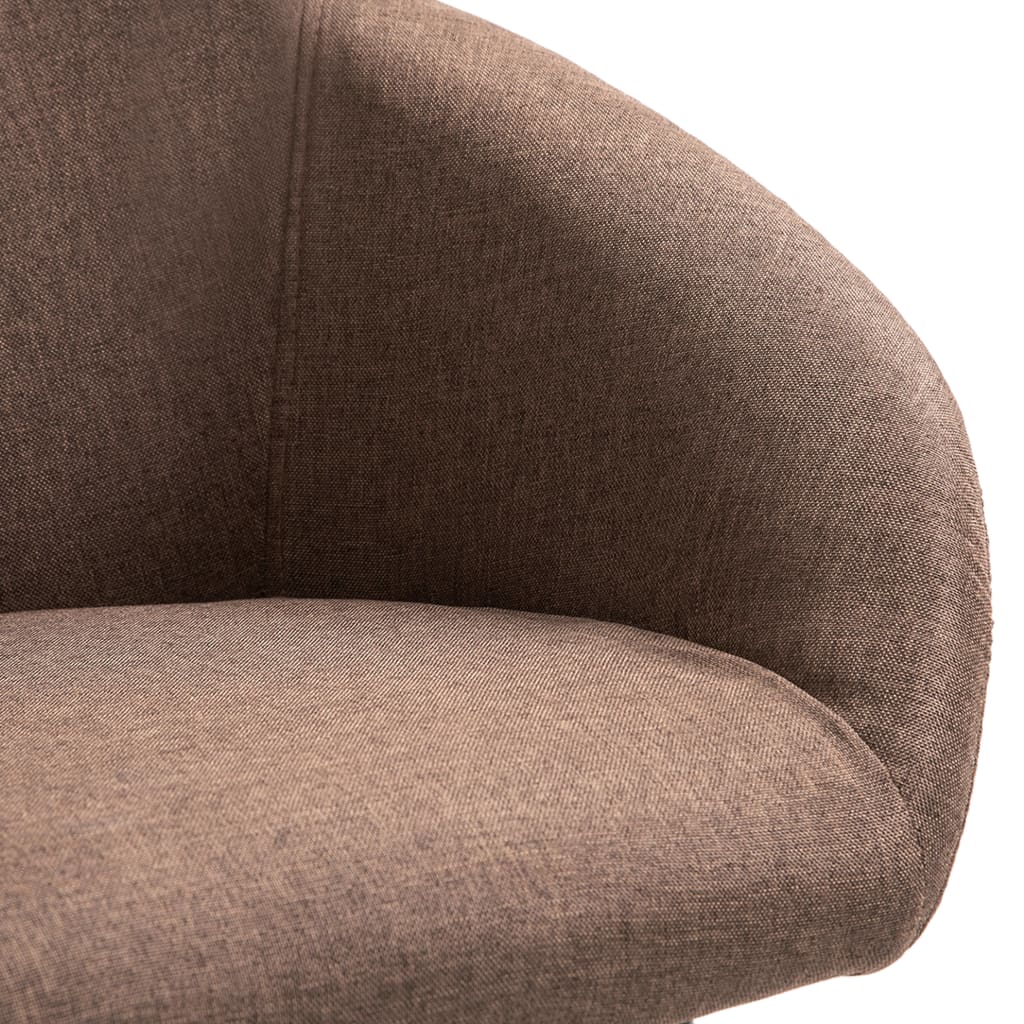 vidaXL Krzesła do jadalni, 4 szt., brązowe, tapicerowane tkaniną