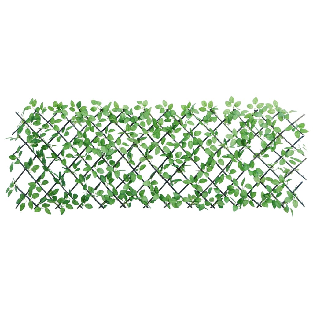 vidaXL Kratka ze sztucznym bluszczem, rozsuwana, zielona, 180x65 cm