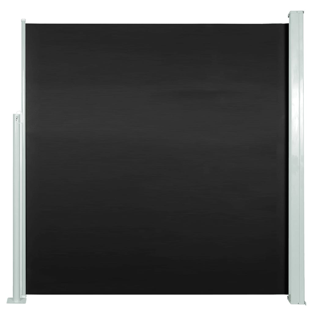 vidaXL Wysuwana markiza boczna na taras, 140 x 300 cm, czarna