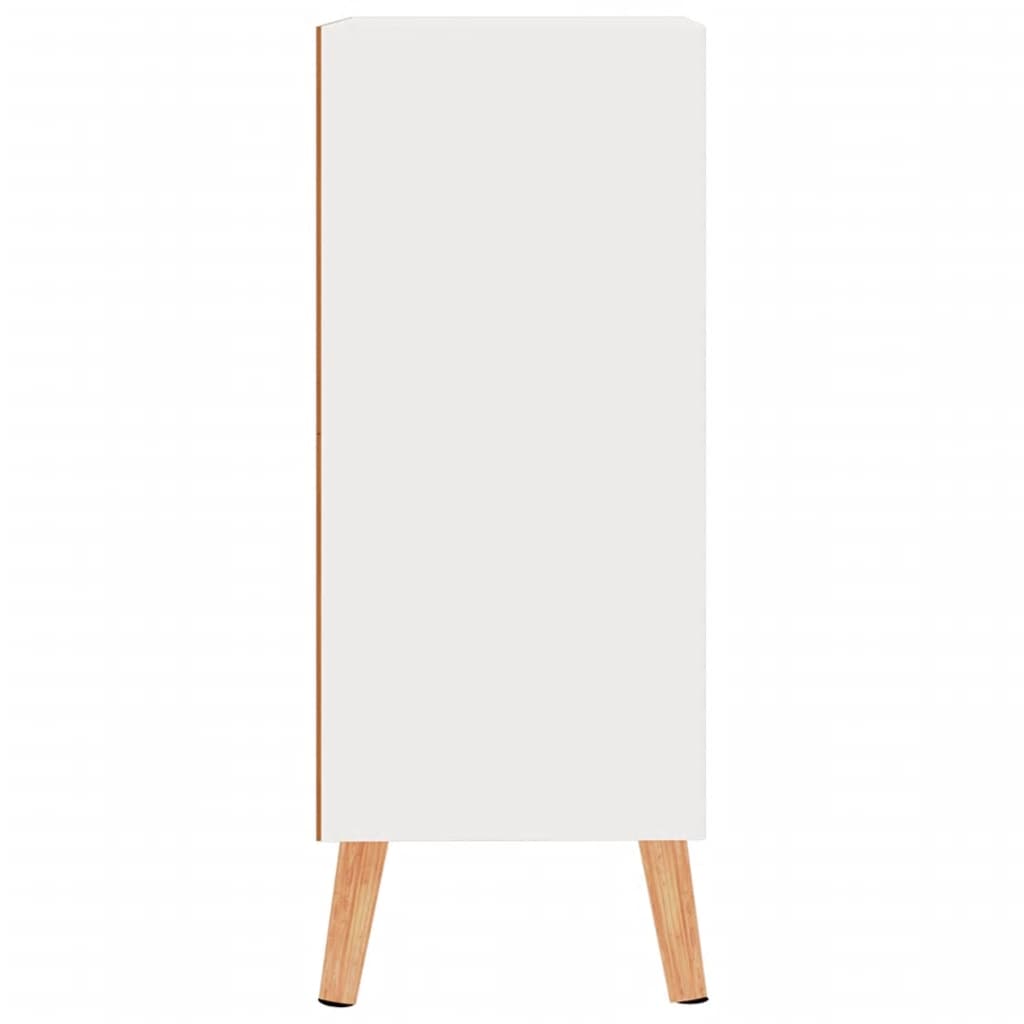 vidaXL Szafka, biała z połyskiem, 60x30x72 cm, materiał drewnopochodny