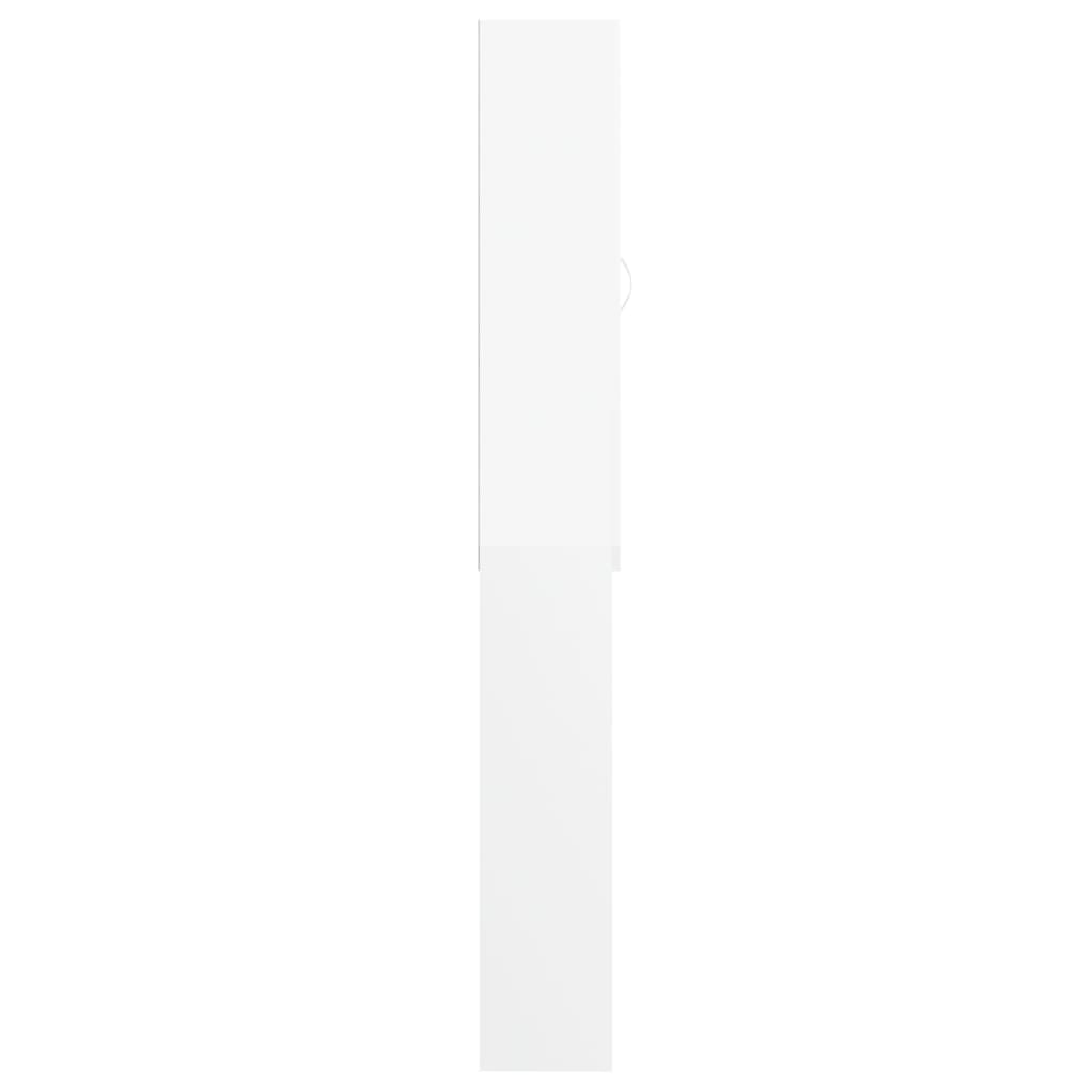 vidaXL Szafka na pralkę, biała, 64 x 25,5 x 190 cm