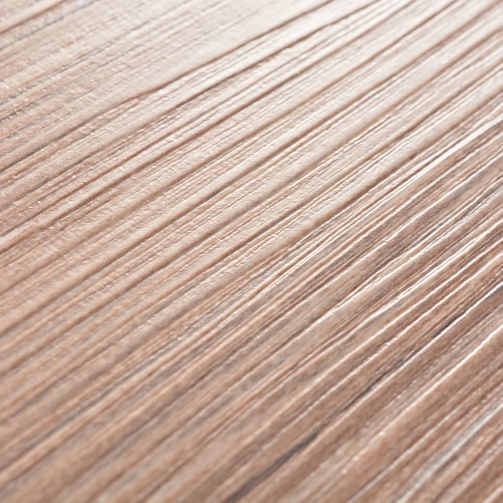 vidaXL Samoprzylepne panele podłogowe, PVC, 5,21 m², 2 mm, brązowy dąb