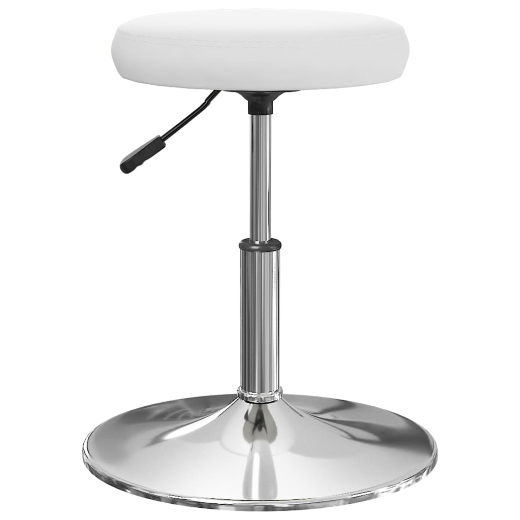 vidaXL Krzesła stołowe, 2 szt., białe, obite sztuczną skórą