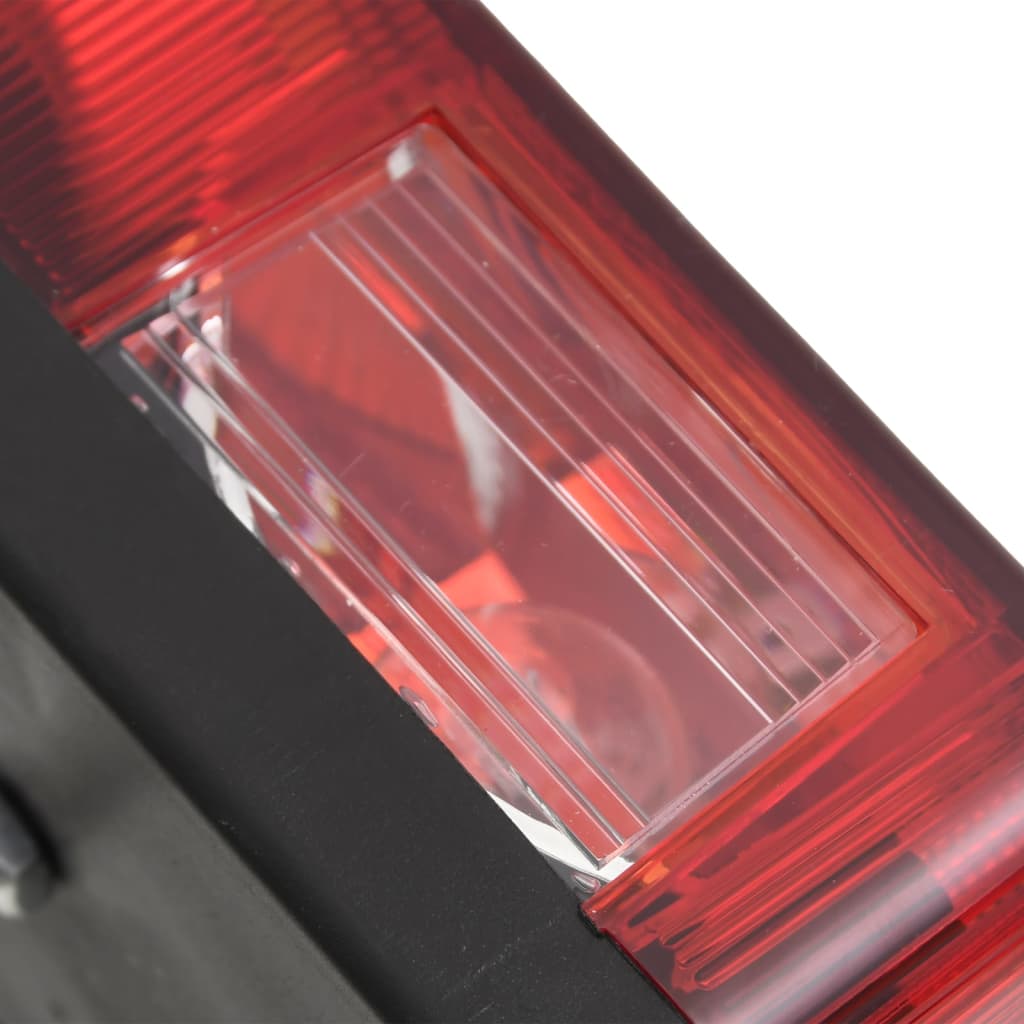 vidaXL Lampy do przyczepy, 2 szt., czerwone, 23x6x13 cm, 12 V