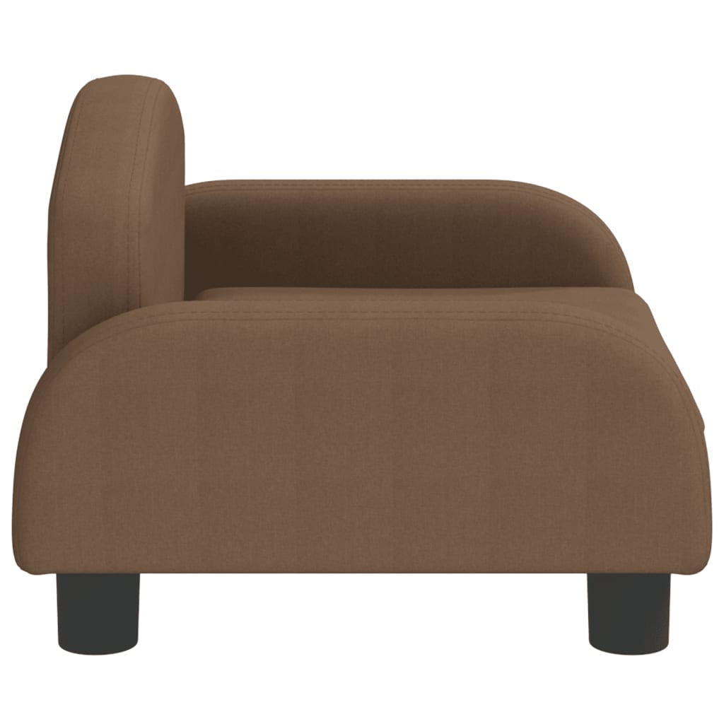 vidaXL Sofa dla dzieci, brązowa, 50x40x30 cm, obita tkaniną