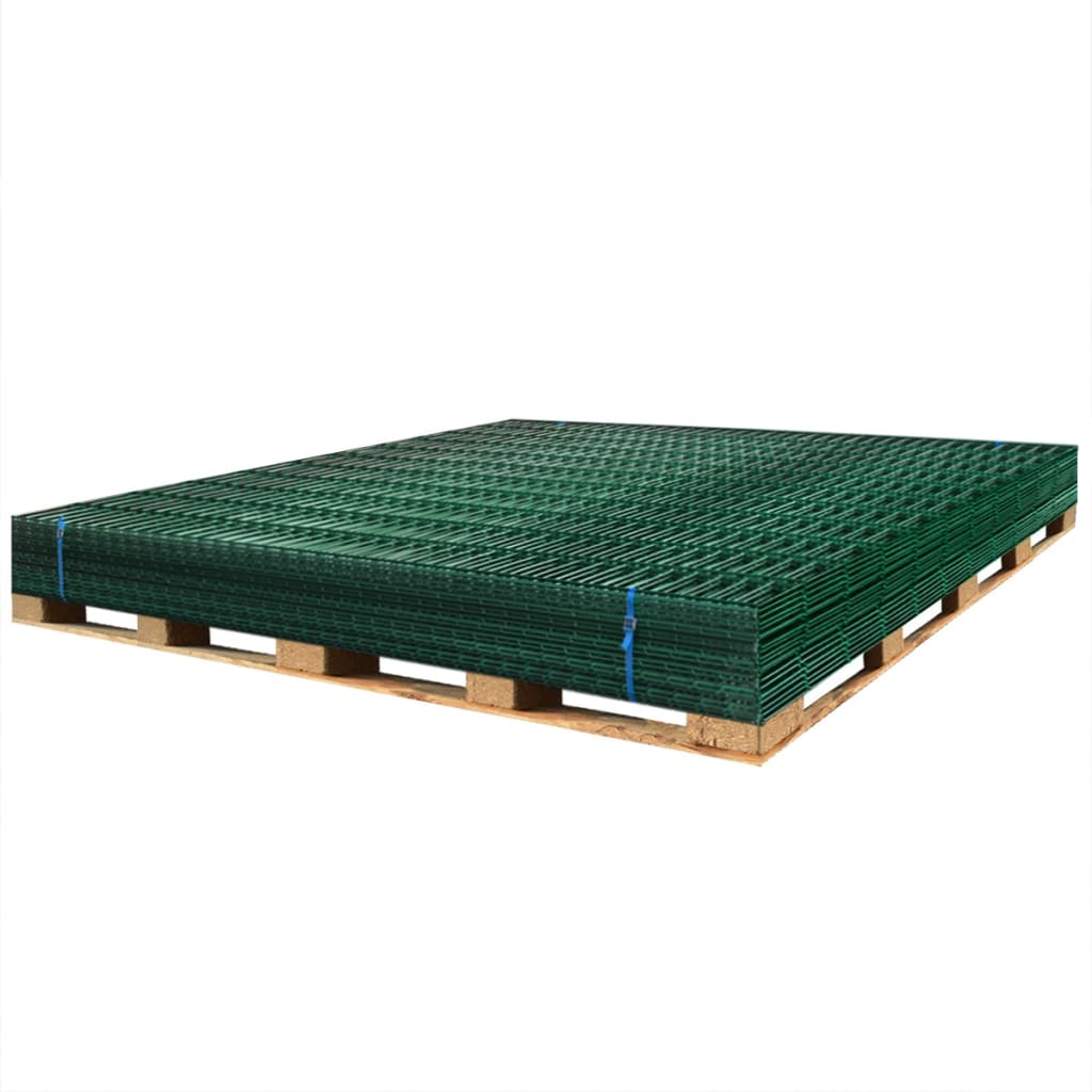 vidaXL Panele ogrodzeniowe 2D, 2,008 x 1,83 m, 38 m, zielone