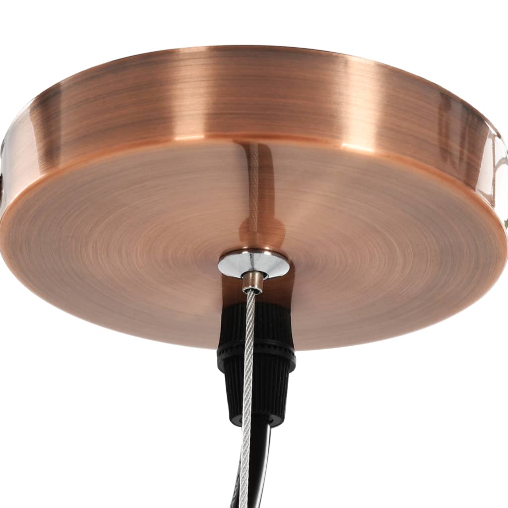 vidaXL Lampy wiszące, 2 szt., przezroczyste, okrągłe, 30 cm, E27