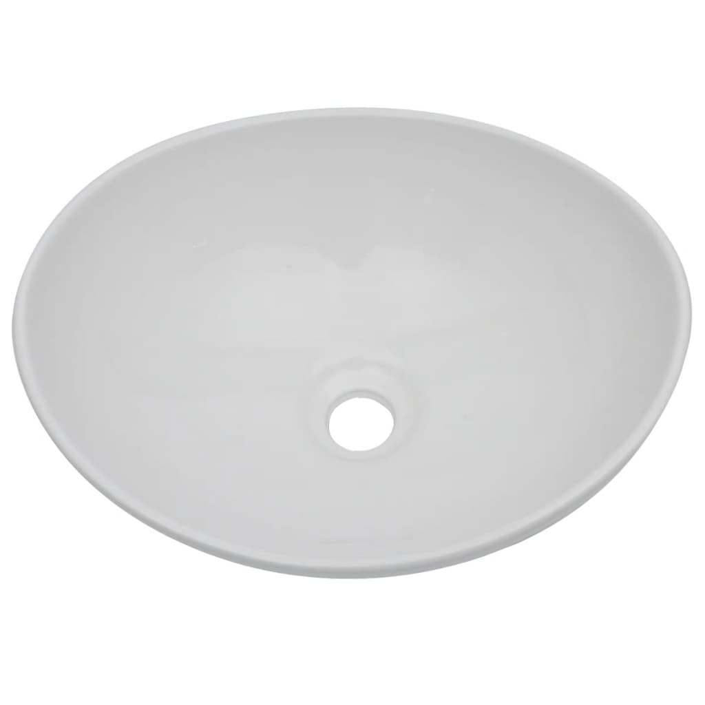 vidaXL Trzyczęściowy zestaw mebli do łazienki, ceramiczny, szary
