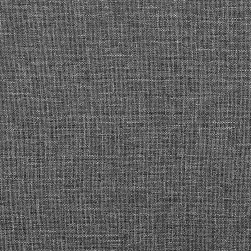 vidaXL Zagłówki do łóżka, 4 szt., ciemnoszare, 100x7x78/88 cm, tkanina