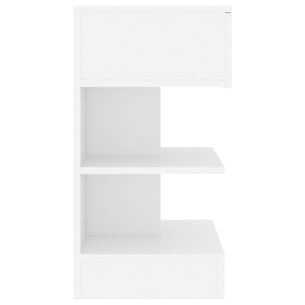 vidaXL Szafka nocna, biała, 40x35x65 cm, płyta wiórowa