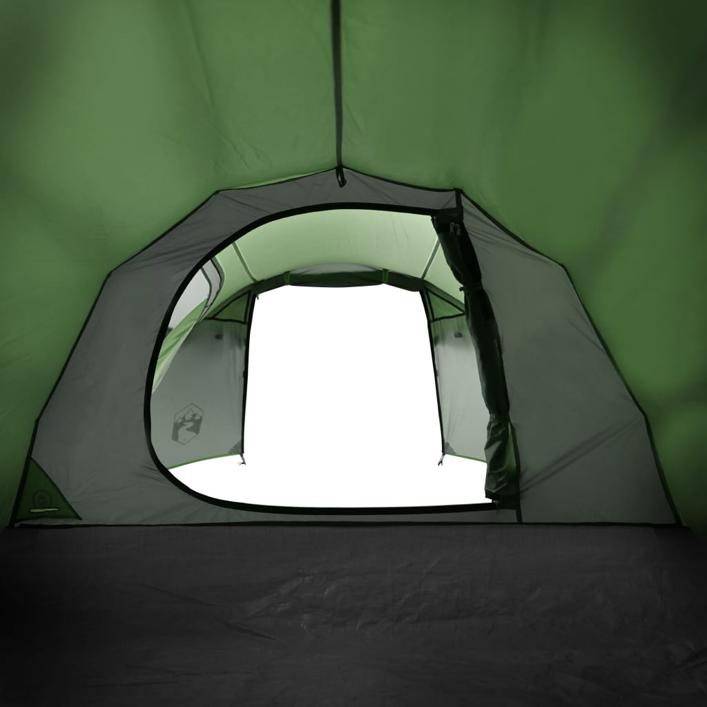 vidaXL Namiot kempingowy, 4-os., zielony, 360x140x105 cm, tafta 185T