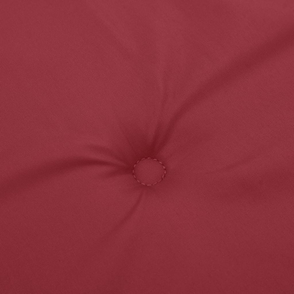 vidaXL Poduszka na ławkę ogrodową, winna czerwień 100x50x3 cm, tkanina