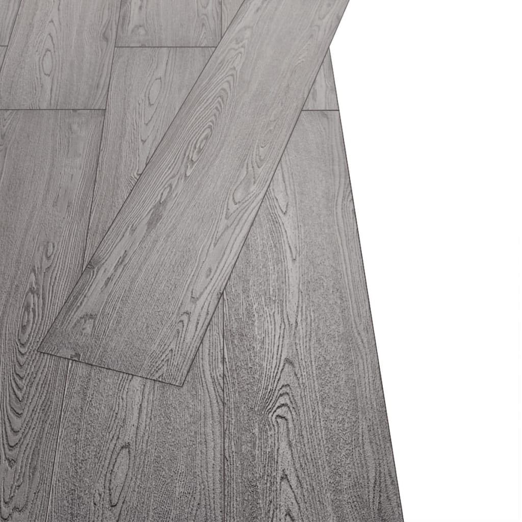 vidaXL Panele podłogowe, 4,46 m², 3 mm, PVC, ciemnoszare, bez kleju