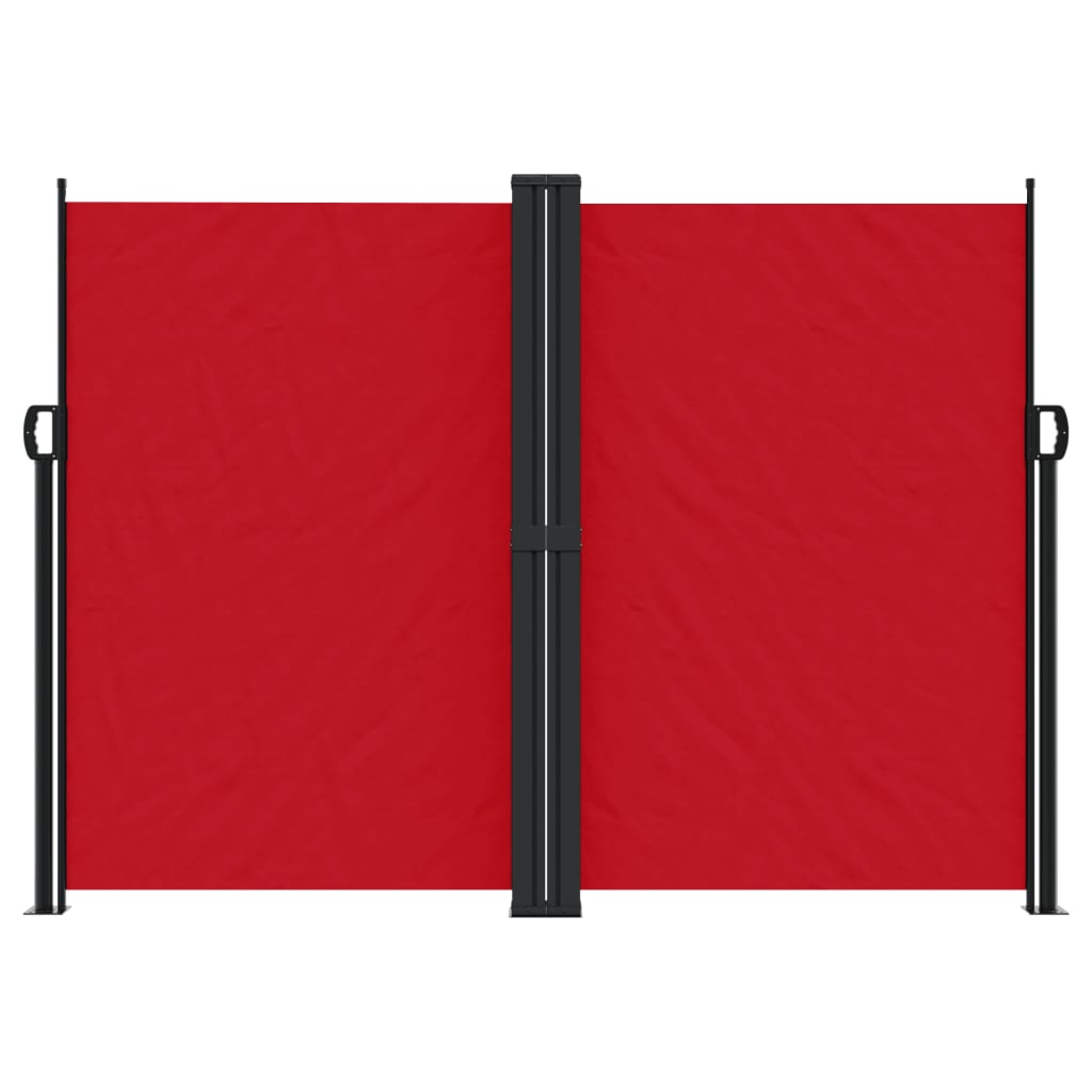 vidaXL Zwijana markiza boczna na taras, czerwona, 180 x 1000 cm