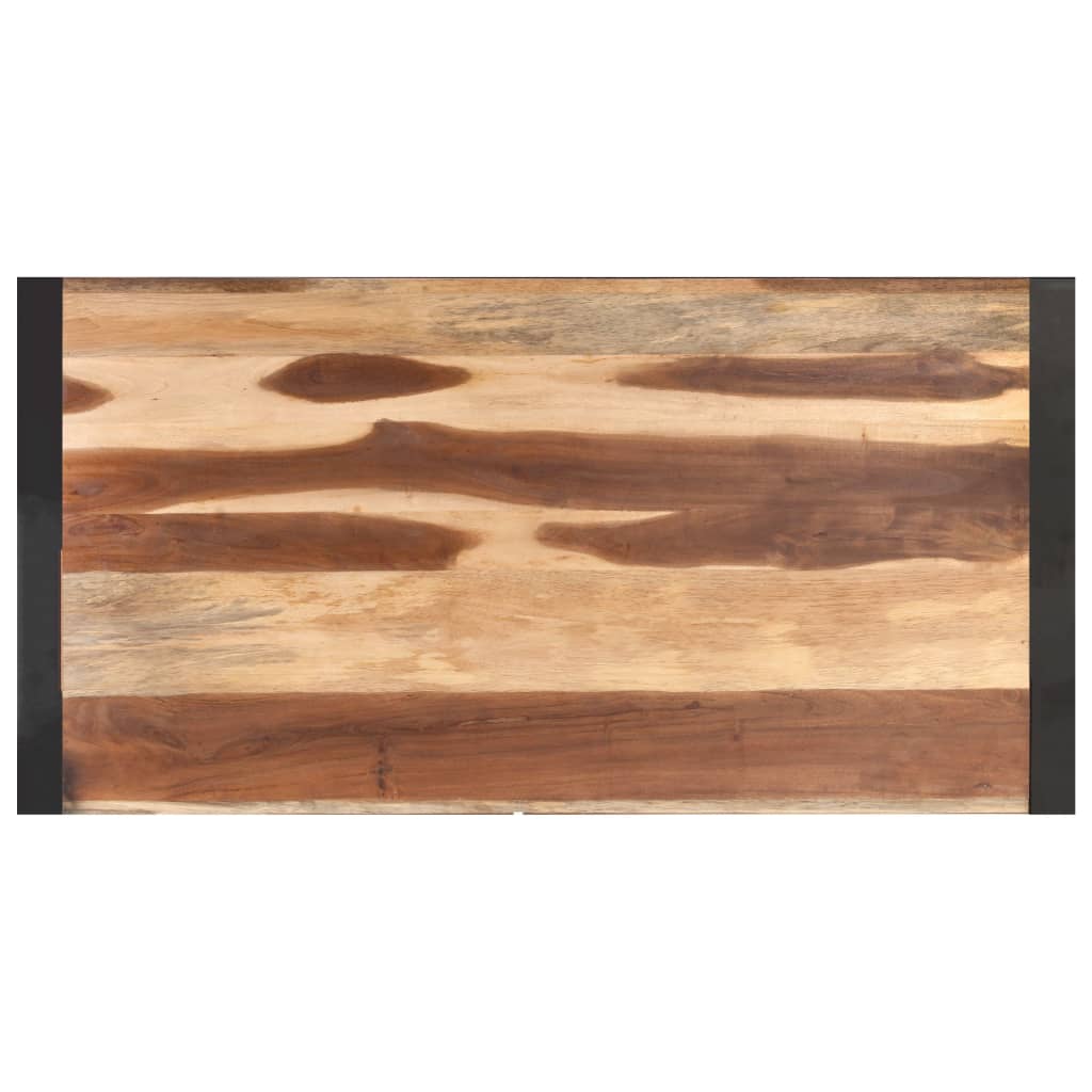 vidaXL Stolik kawowy, 120x60x40 cm, lite drewno wykończone na sheesham