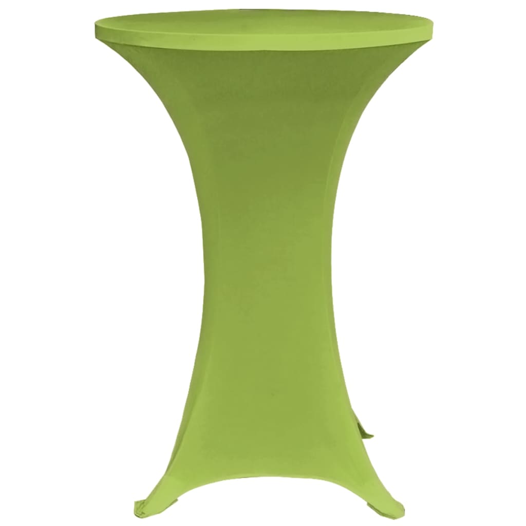 vidaXL Elastyczne pokrowce na stół, 4 szt., 80 cm, zielone