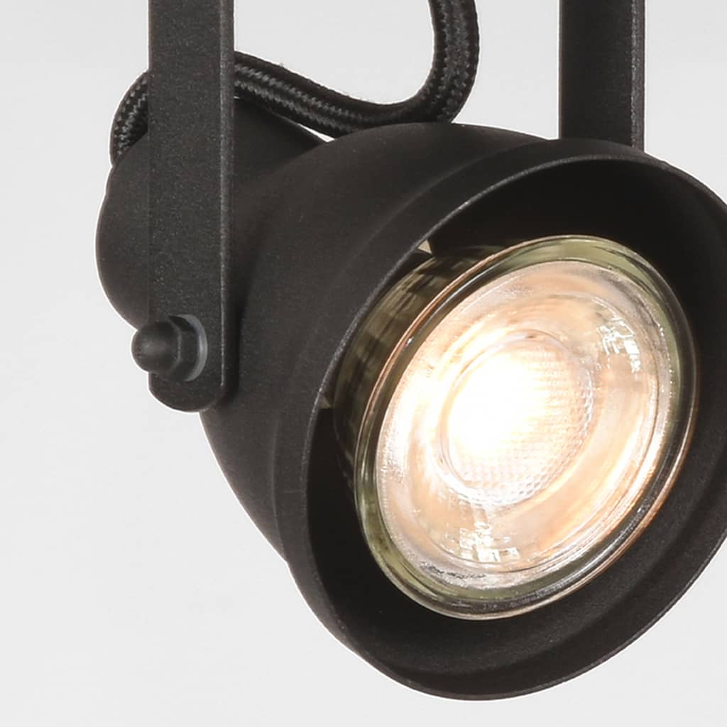 LABEL51 Reflektor z 2 żarówkami LED Max, 30x9x16 cm, czarny
