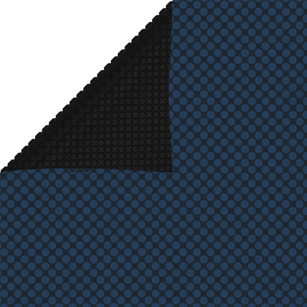 vidaXL Pływająca folia solarna z PE, 800x500 cm, czarno-niebieska