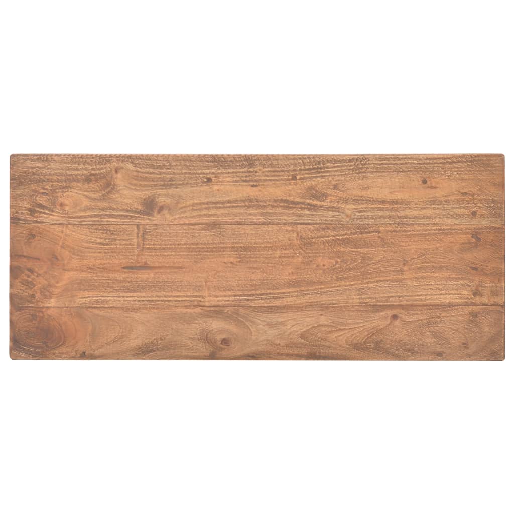 vidaXL Stolik konsola, lite drewno z odzysku, 69 x 28 x 70 cm