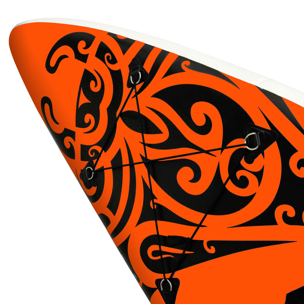 vidaXL Nadmuchiwana deska SUP z zestawem, 366x76x15 cm, pomarańczowa