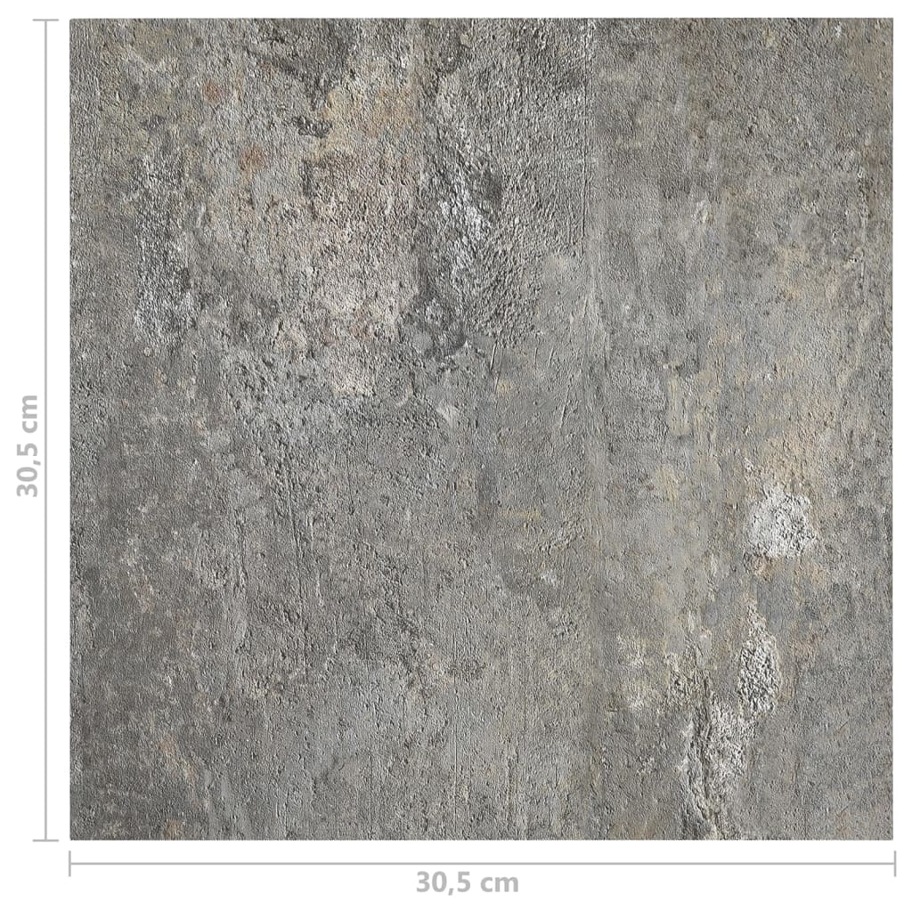 vidaXL Samoprzylepne panele podłogowe, 20 szt., PVC, 1,86 m², szare
