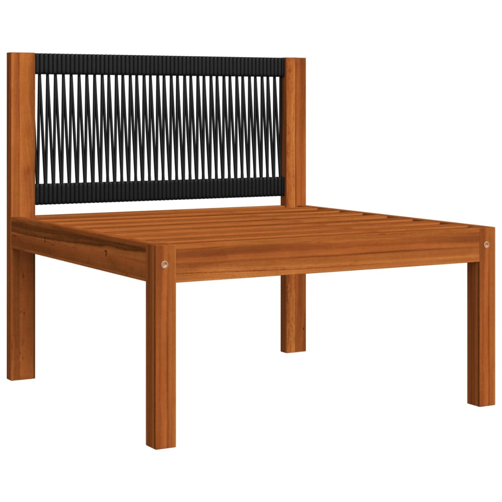 vidaXL Ogrodowe siedzisko środkowe z poduszkami, lite drewno akacjowe