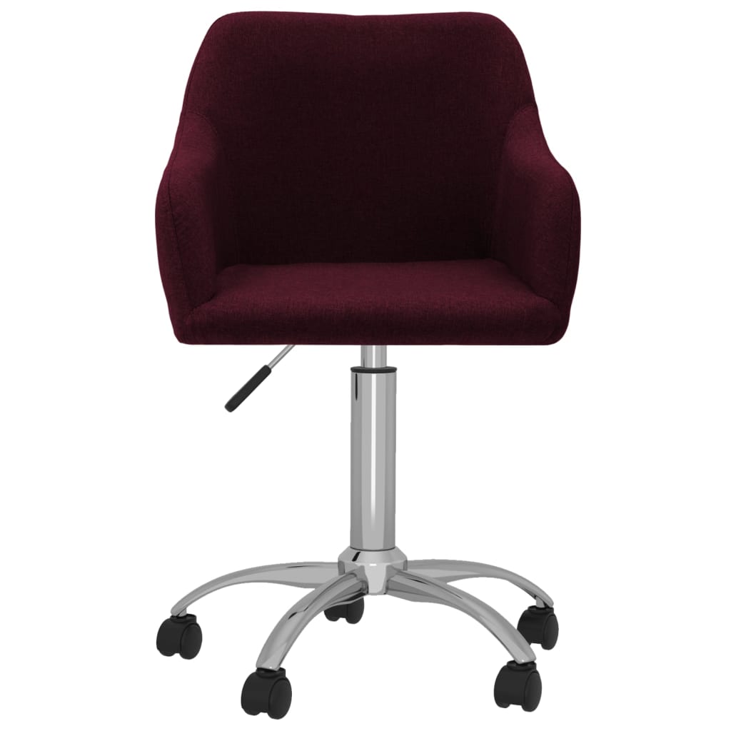 vidaXL Obrotowe krzesła stołowe, 6 szt., fioletowe, obite tkaniną
