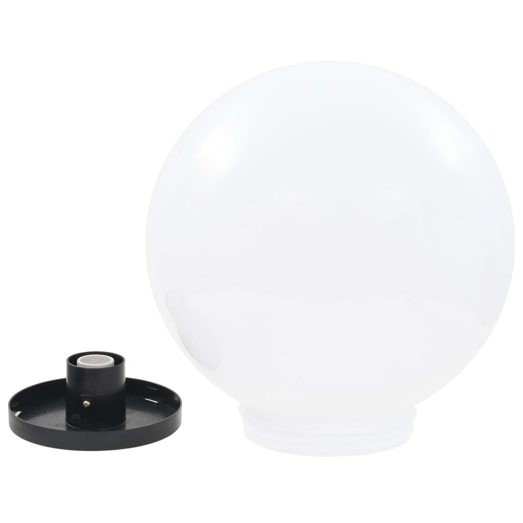 vidaXL Lampy ogrodowe LED, 4 szt., kuliste, 40 cm, PMMA