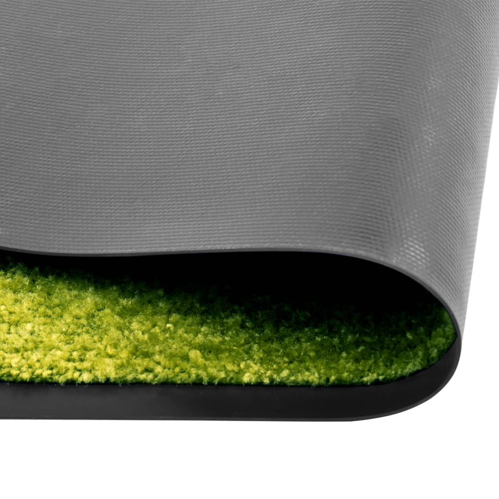 vidaXL Wycieraczka z możliwością prania, zielona, 120 x 180 cm