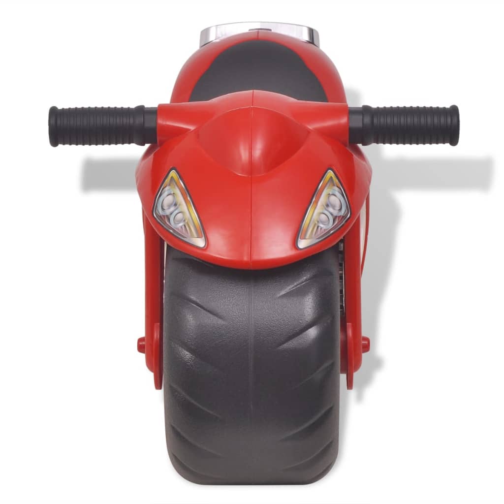 100090 vidaXl Motocykl - jeździk plastikowy, czerwony