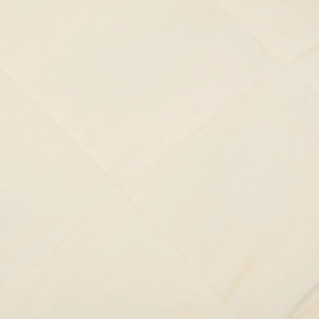 vidaXL Koc obciążeniowy, kremowy, 120x180 cm, 5 kg, tkanina