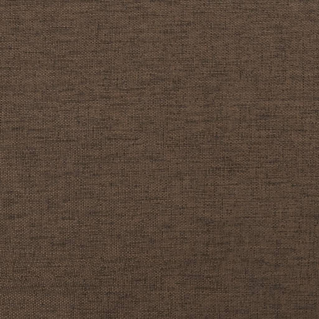 vidaXL Ławka, brązowy, 70x35x41 cm, tapicerowana tkaniną