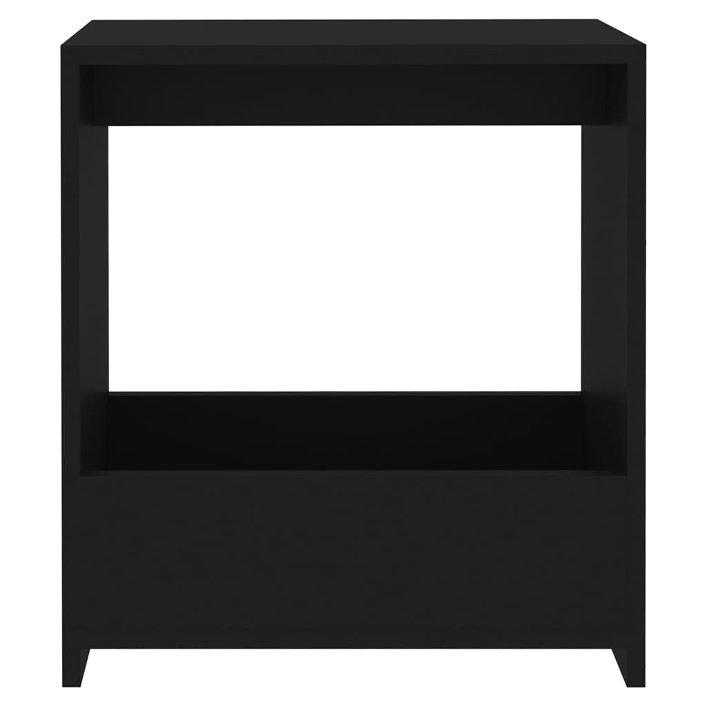 vidaXL Stolik boczny, czarny, 50x26x50 cm, płyta wiórowa