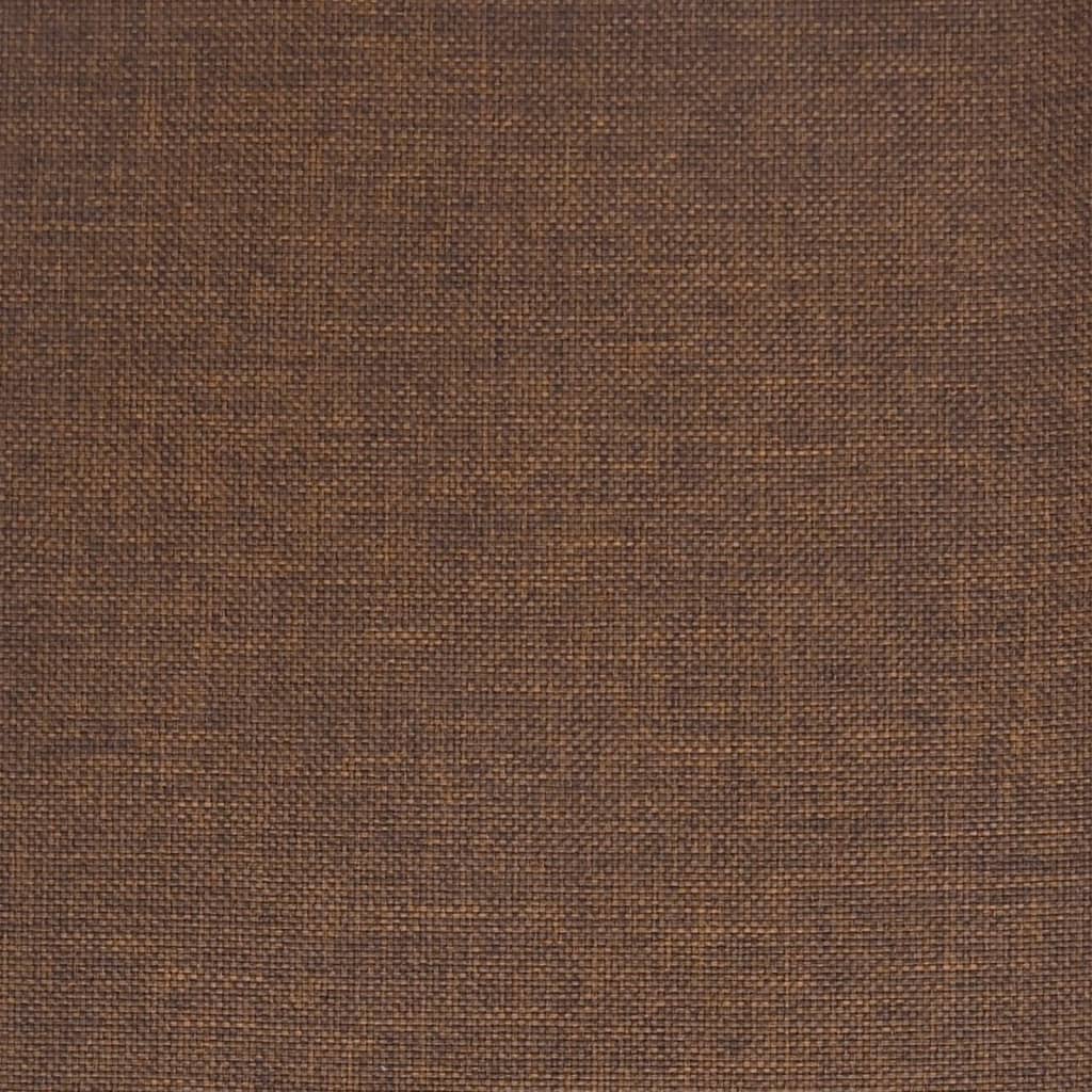 vidaXL Stołek barowy, brązowy, tapicerowany tkaniną