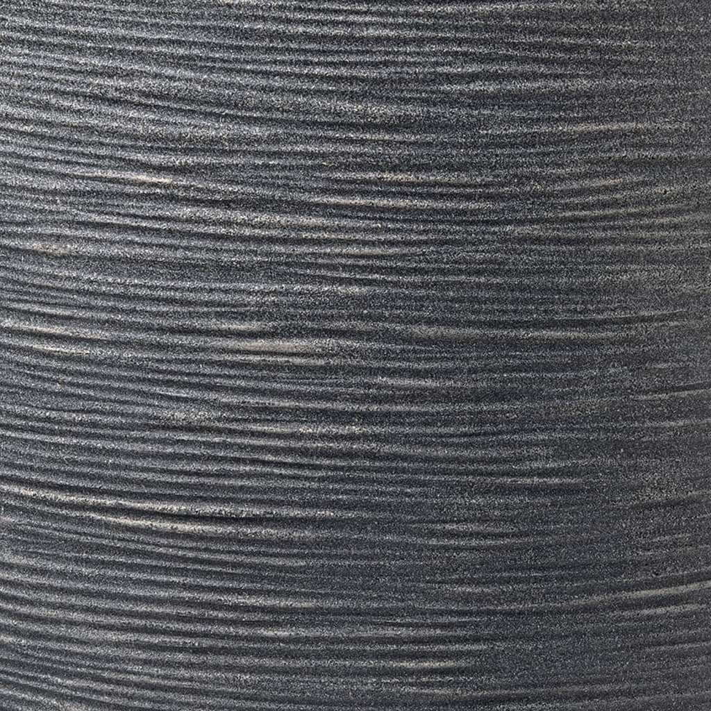 Capi Owalna donica Waste Rib, 43x41 cm, szara