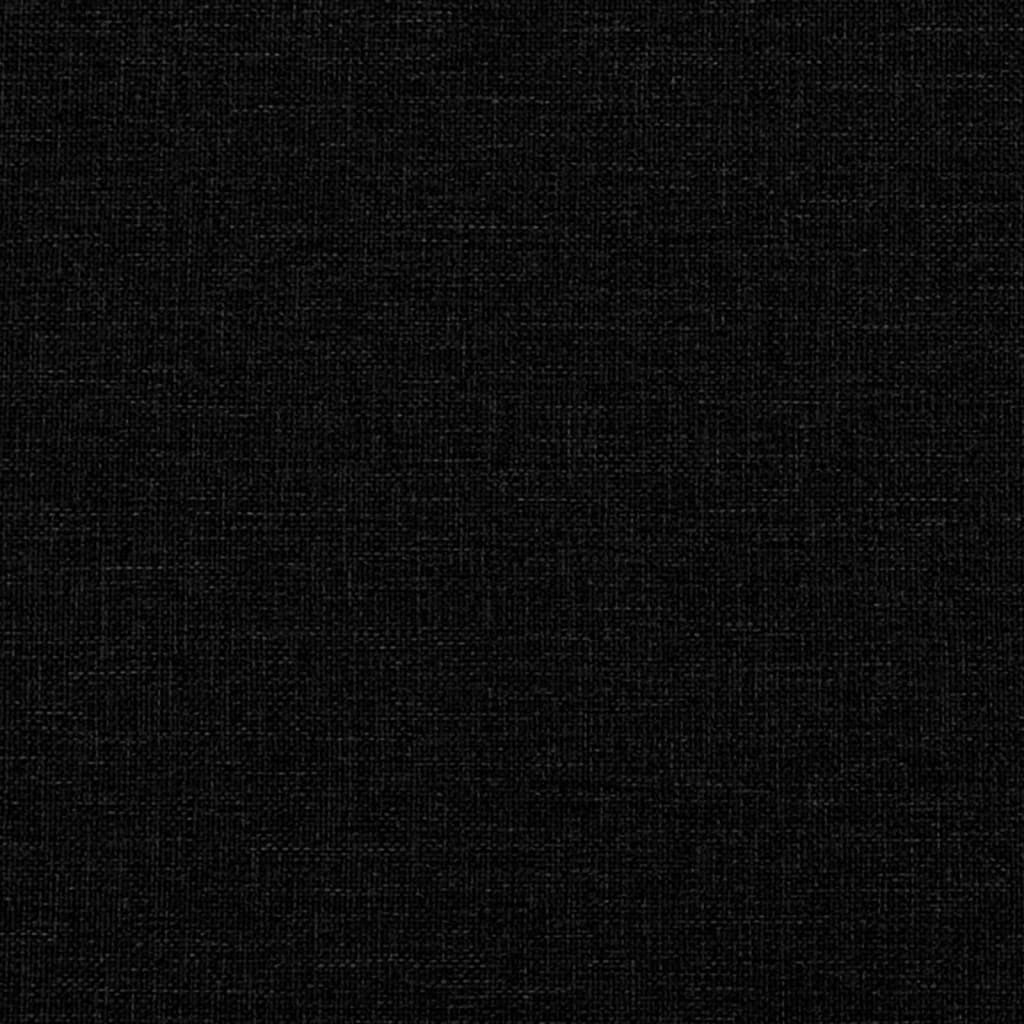 vidaXL Sofa rozkładana L, czarna, 275x140x70 cm, tkanina