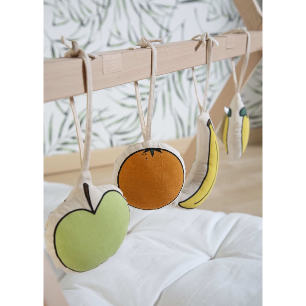 CHILDHOME Zestaw zabawek dla niemowląt w kształcie owoców, 4 sztuki