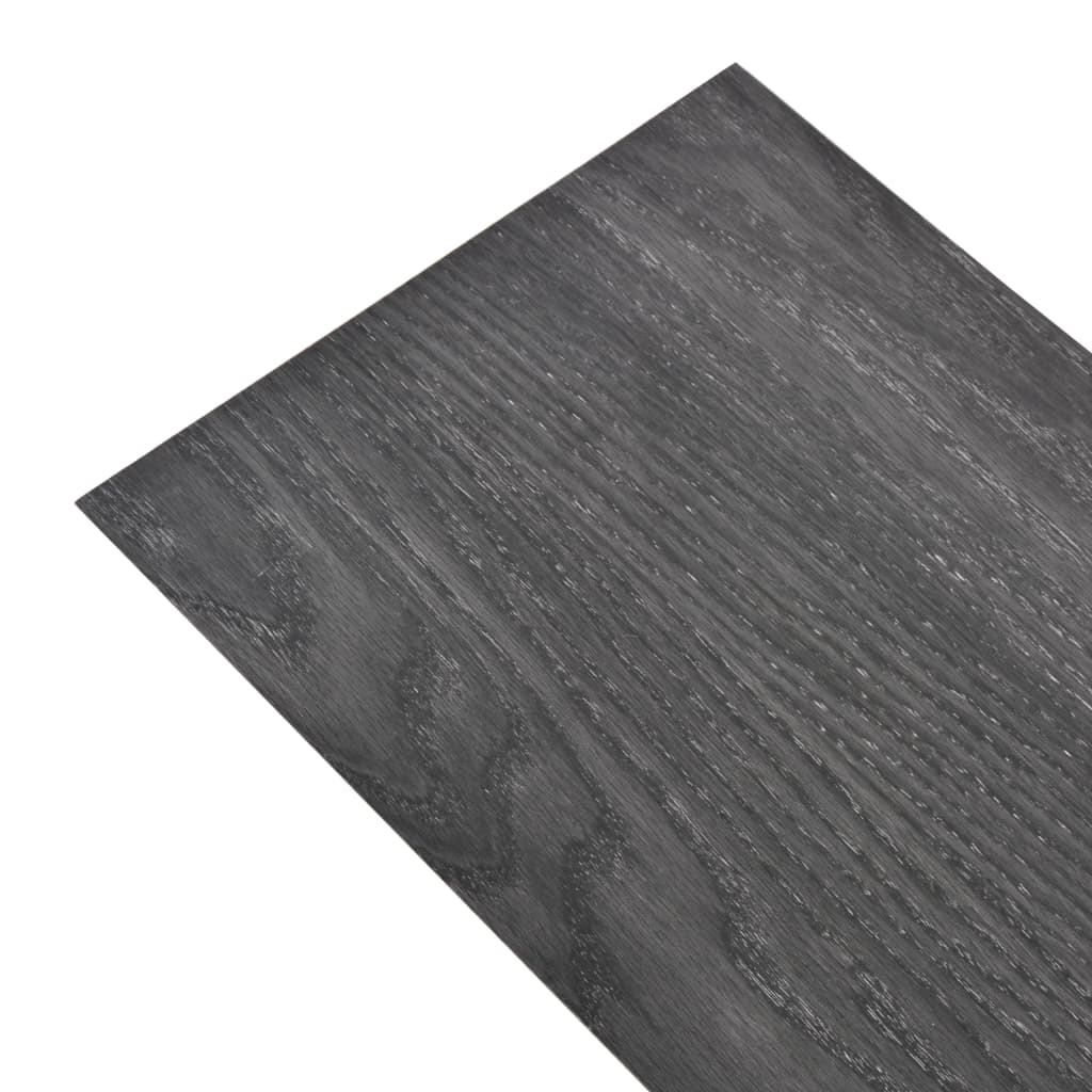 vidaXL Panele podłogowe PVC, 5,26 m², 2 mm, czarno-białe, bez kleju