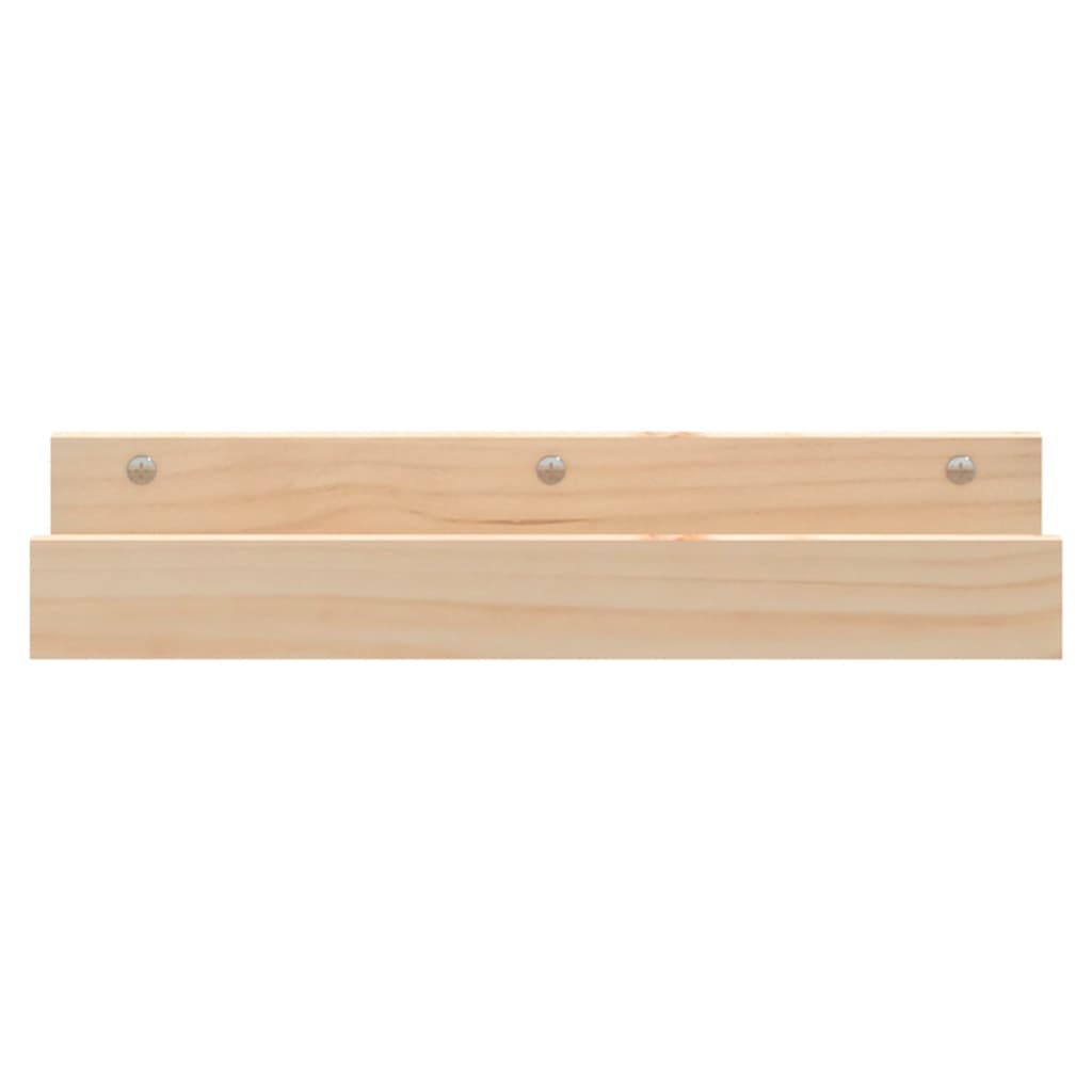 vidaXL Półki ścienne, 2 szt., 50x12x9 cm, drewno sosnowe