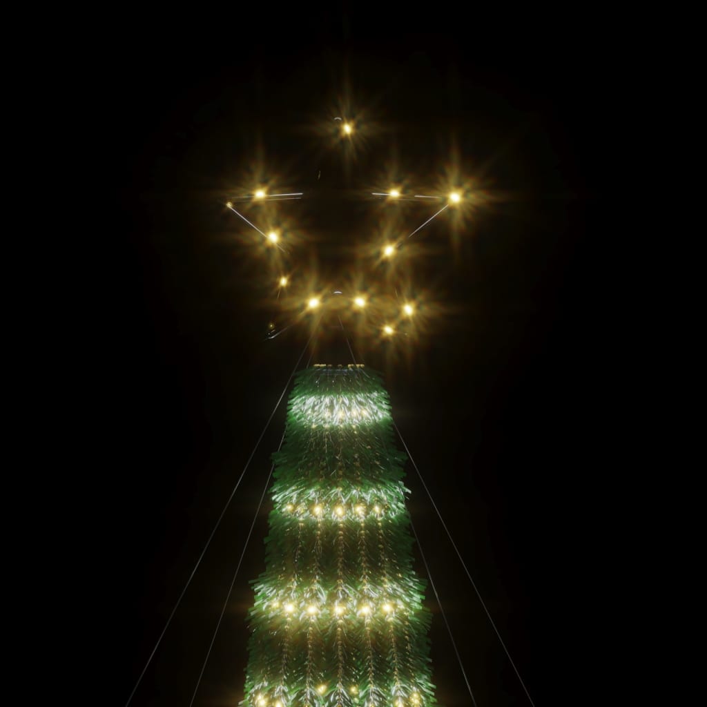 vidaXL Stożkowa choinka z lampek, 275 ciepłych białych LED, 180 cm