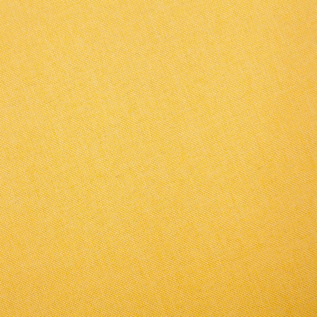 vidaXL Sofa 2-osobowa tapicerowana tkaniną, żółta
