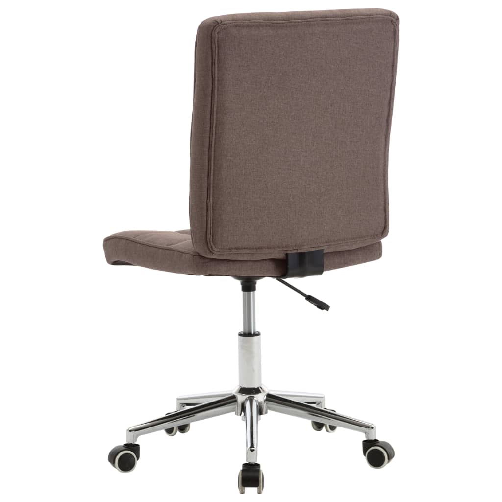 vidaXL Krzesła stołowe, 2 szt., kolor taupe, tapicerowane tkaniną