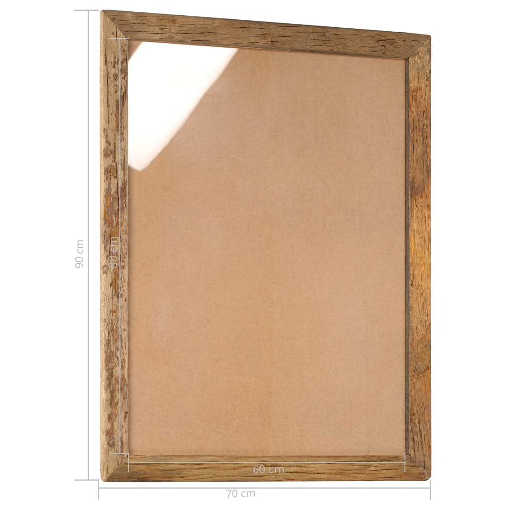 vidaXL Ramki na zdjęcia, 2 szt., 90x70 cm, drewno z odzysku i szkło