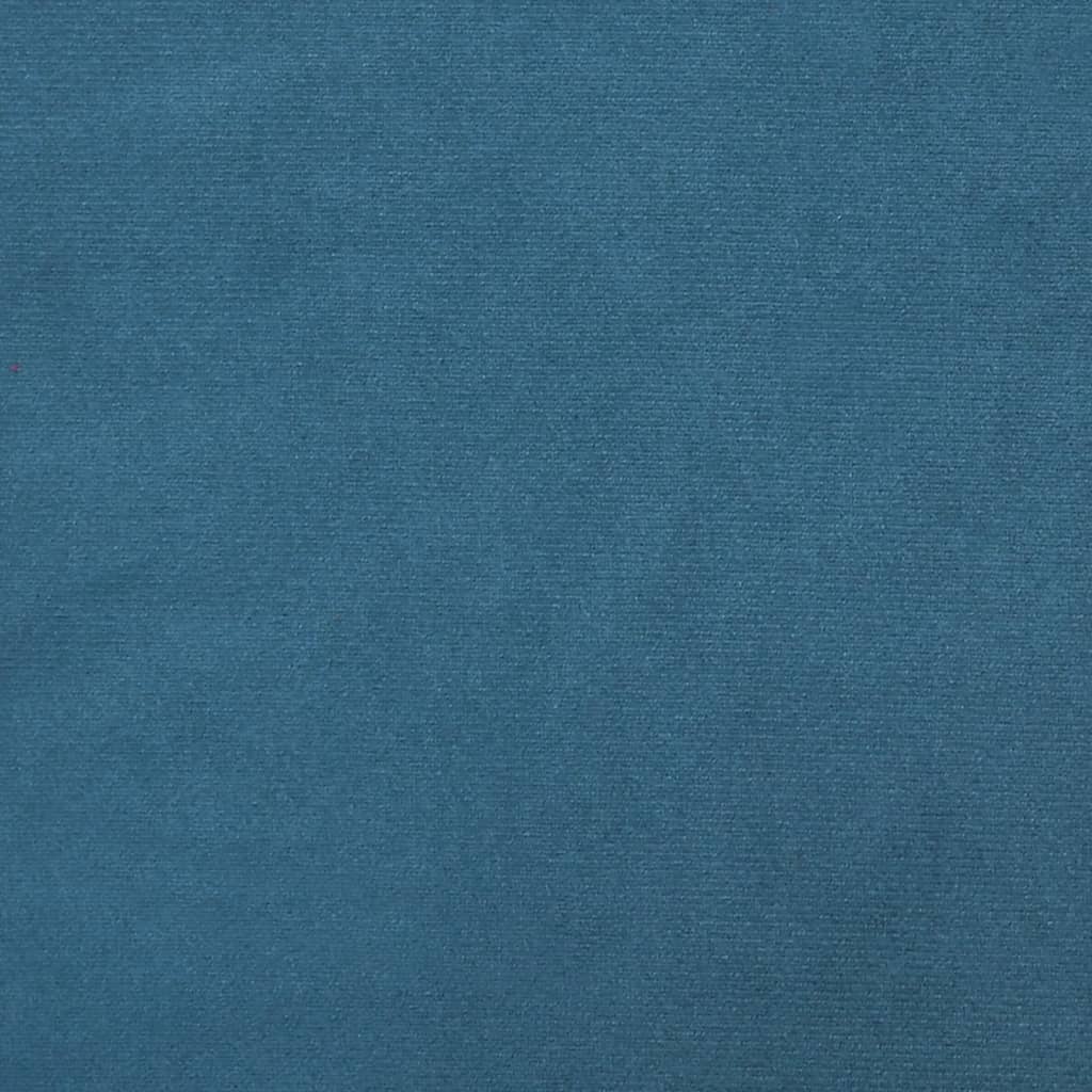 vidaXL 3-częściowy komplet wypoczynkowy, obity aksamitem, niebieski