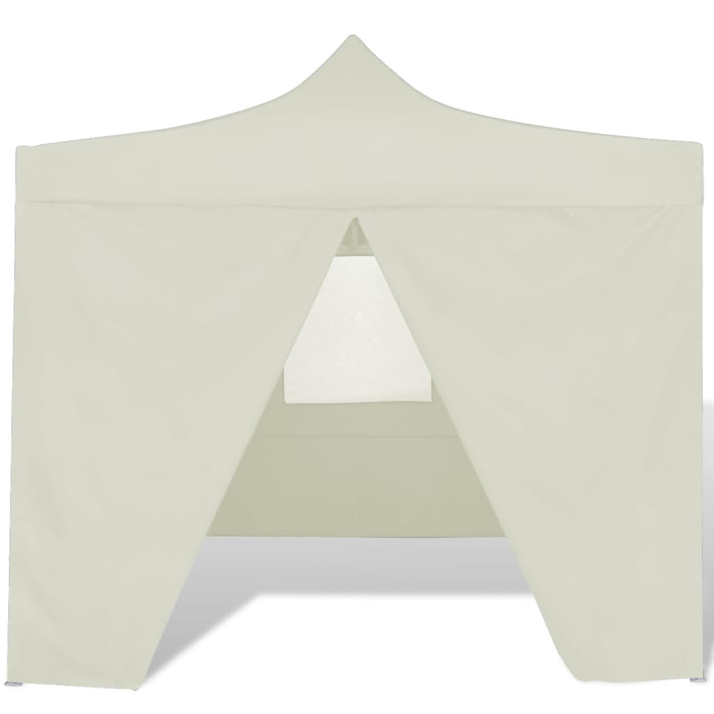 vidaXL Kremowy, składany namiot, 3 x 3 m, z 4 ściankami
