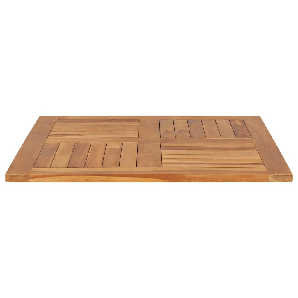 vidaXL Blat stołu, lite drewno tekowe, kwadratowy, 80x80x2,5 cm