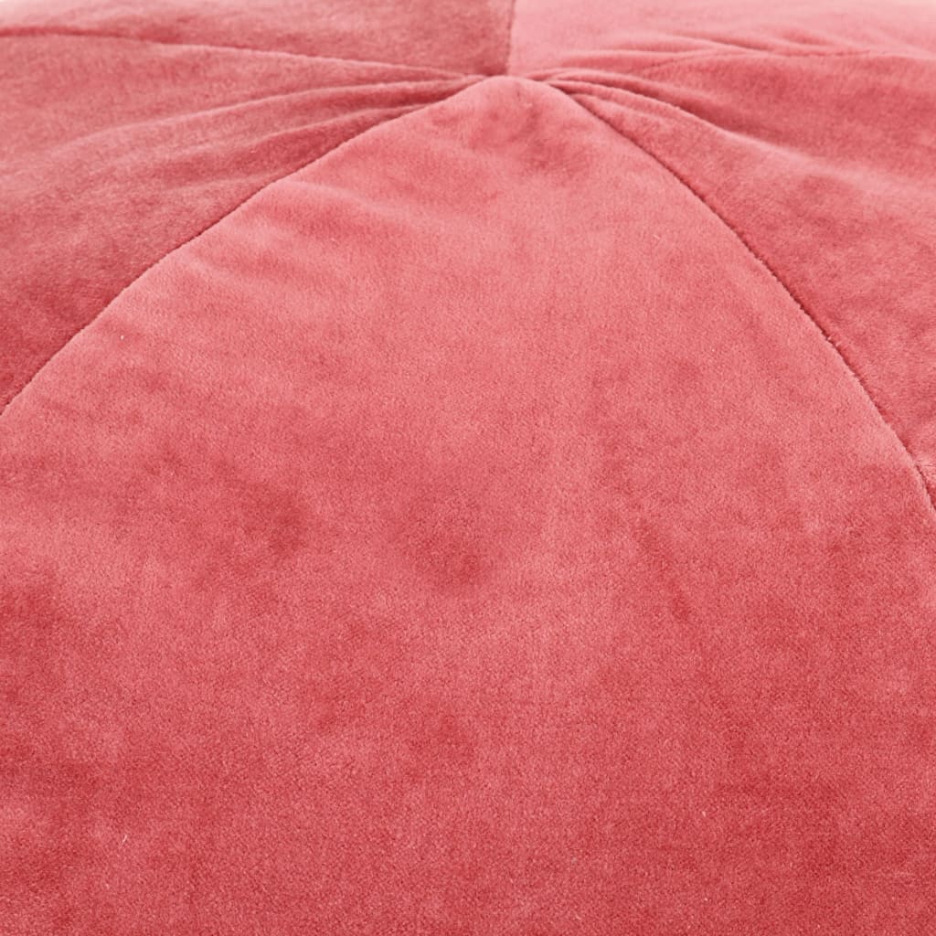 vidaXL Puf, aksamit bawełniany, 50 x 35 cm, różowy